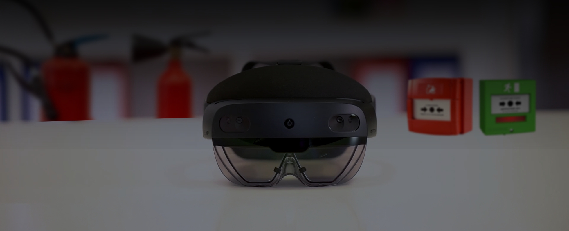 Lunettes à réalité augmentée pour formation incendie en entreprise